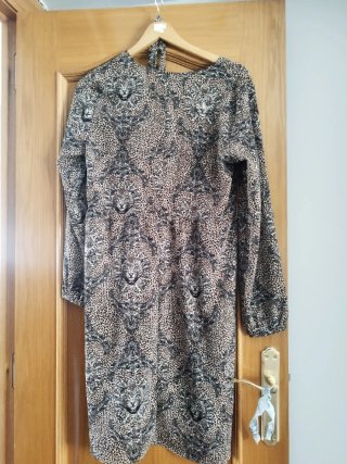 Vestido corto estampado leopardo ONLY