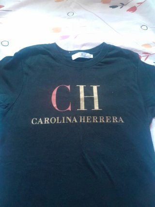 Camiseta CH Carolina Herrera Negra Talla S
