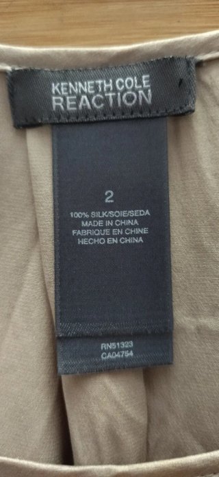 Blusa Túnica 100% Seda Kenneth Cole Reaction