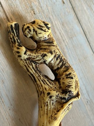 Elegante calzascarpe vintage figurato – 56 cm