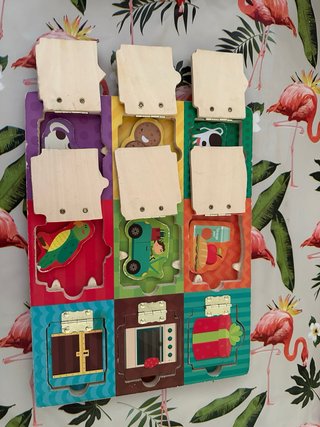 Juego educativo infantil de madera