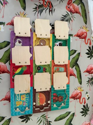 Juego educativo infantil de madera