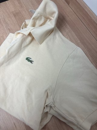Polo Lacoste Amarillo manga corta , talla poco