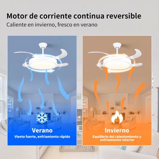 Ventilador de techo con luz LED