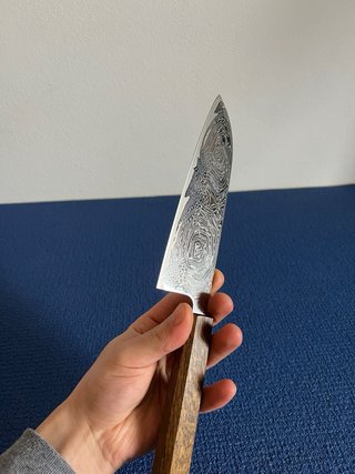 Coltello Damasco Giapponese Effetto Specchio
