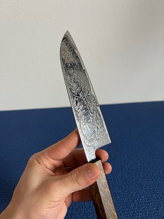 Coltello Damasco Giapponese Effetto Specchio