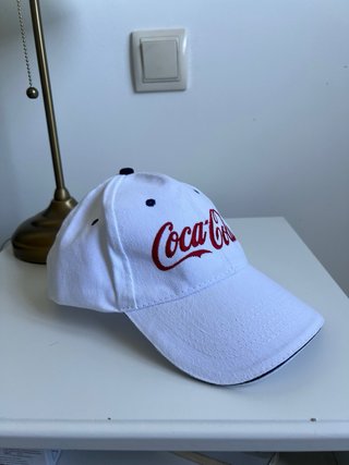 Gorra Coca-Cola Blanca Nueva Sin Etiqueta