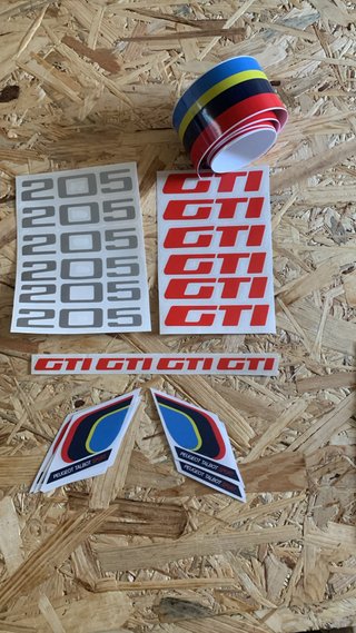Pegatinas Peugeot 205 GTI