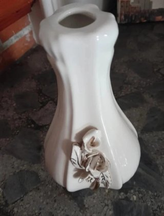 Conjunto porcelana decorada flores
