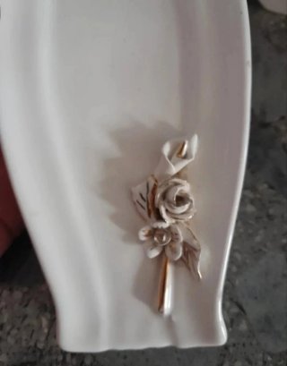 Conjunto porcelana decorada flores