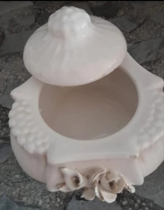 Conjunto porcelana decorada flores