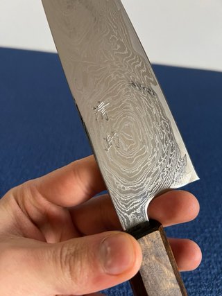 Coltello Giapponese Damasco Artigianale santoku