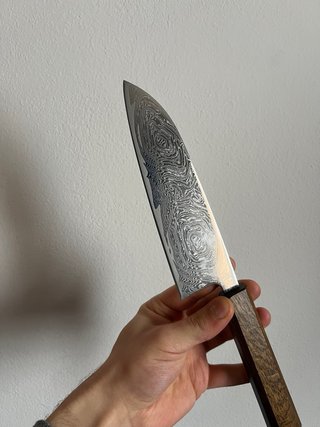 Coltello Giapponese Damasco Artigianale santoku