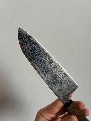 Coltello Giapponese Damasco Artigianale santoku