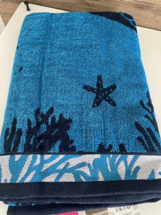 Telo mare cotone 100% fantasia giraffa