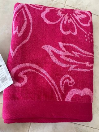 Telo mare cotone 100% fantasia giraffa