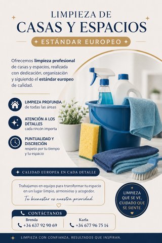LIMPIEZA DE CASAS Y ESPACIOS