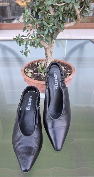 Zapatos Larosetta Negros Mujer