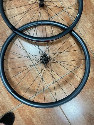 Ruedas de bicicleta visión carbono carretera