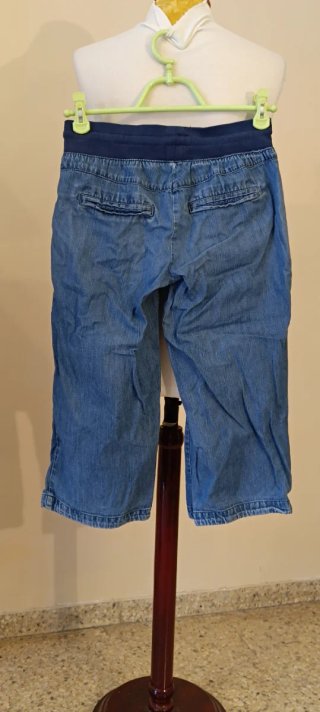 Pantalón vaquero pirata azul talla 36