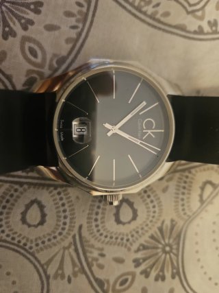 Reloj Calvin Klein Negro y Plateado