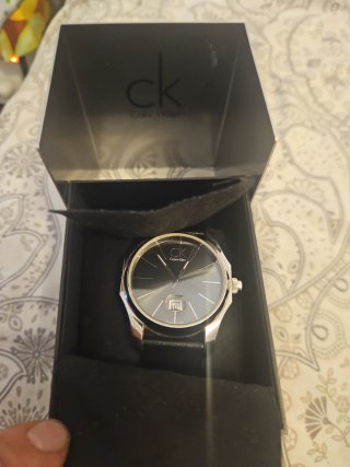 Reloj Calvin Klein Negro y Plateado