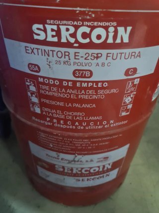 Extintor Carro 25 kg ABC