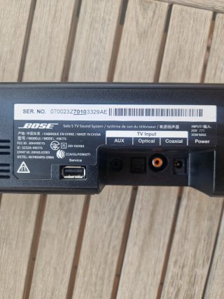 Barra de Sonido Bose Solo 5 Negra