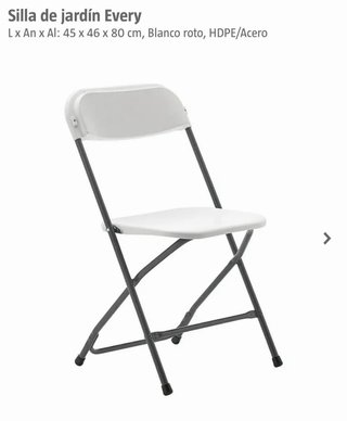 Mesa plegable Catering 200x74x74 cm y 2 sillas