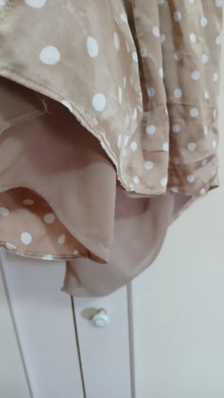 Gonna Liu Jo pois beige taglia 40 piccolissimo buc