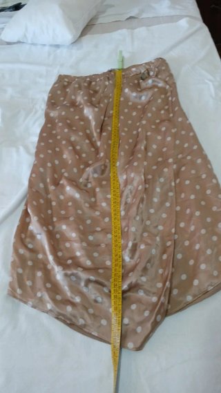 Gonna Liu Jo pois beige taglia 40 piccolissimo buc
