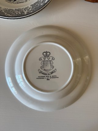 Trío Platos Postre Vintage G.V. Segovia