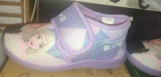 Pantufas Frozen Disney Velcro Tamanho 32