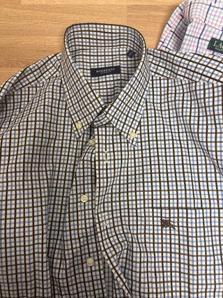 Lote 2 Camisas Ralph Lauren y Burberry Talla M