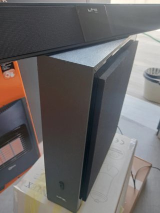 Barra de sonido y subwoofer LTC negro