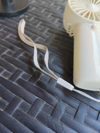 Mini ventilador beige