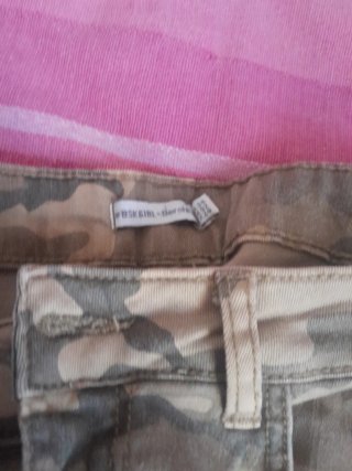 Pantalones camuflaje con cremallera