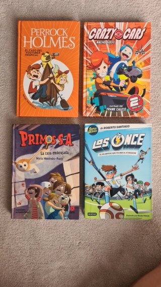 Pack 4 libros infantiles/juveniles 8-12 años