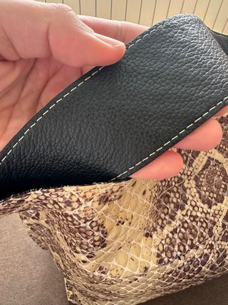 Bolso Loewe Piel Serpiente Beige/Marrón