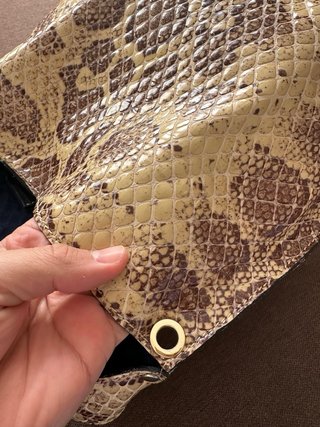 Bolso Loewe Piel Serpiente Beige/Marrón