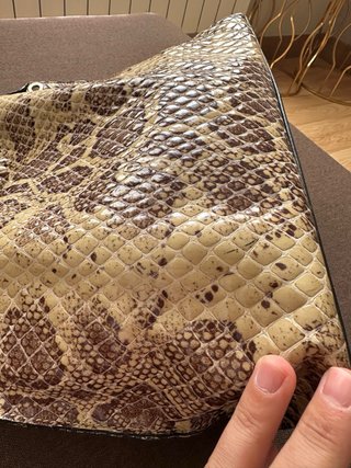 Bolso Loewe Piel Serpiente Beige/Marrón