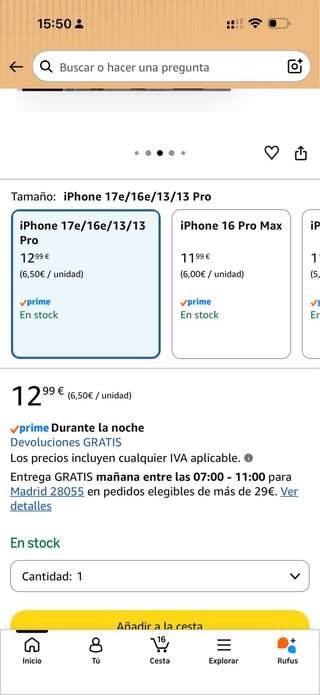 Protector Pantalla Anti espía iPhone