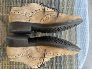 Scarpe eleganti Geox scamosciate marroni Tg 42.5