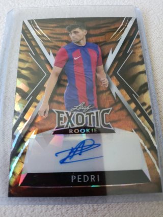Pedri Firmado 1/1 Leaf Exotic Rookie