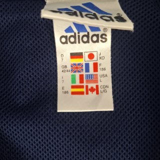 Chaqueta Adidas Premium Vintage 90's Azul y Roja