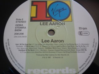 Lee Aaron - "Lee Aaron" LP Original