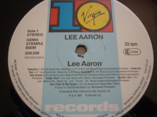 Lee Aaron - "Lee Aaron" LP Original