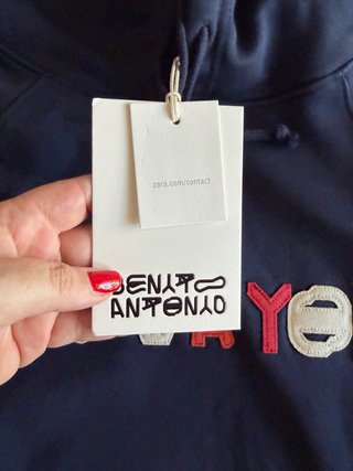 Sudadera Benito Antonio Zara Azul