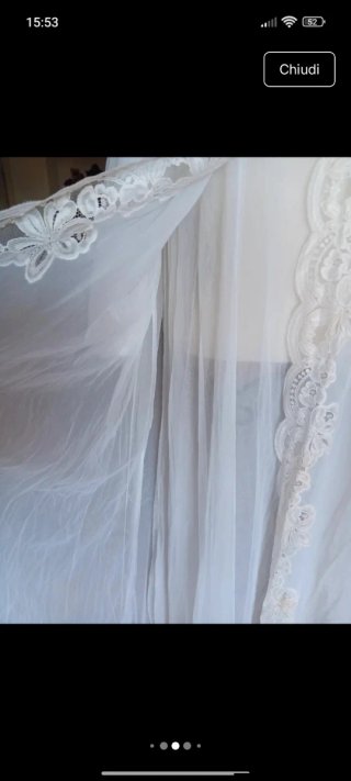 Vestaglia e sottoveste vintage pizzo