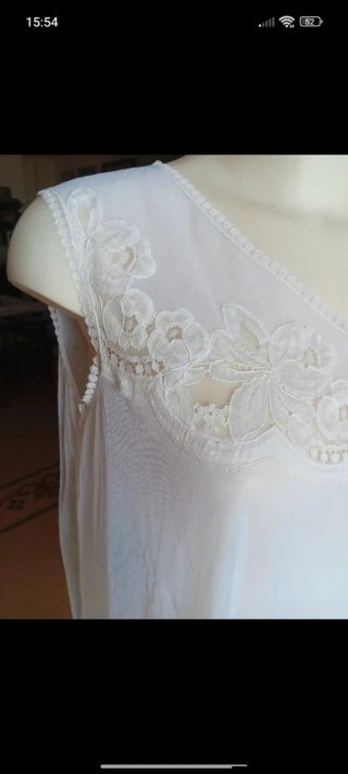 Vestaglia e sottoveste vintage pizzo